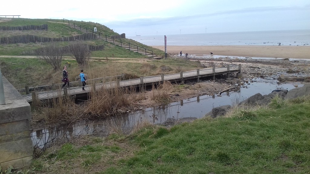 Brierdene Mouth of Brierdene Burn, Whitley Bay. Simon Cotterill