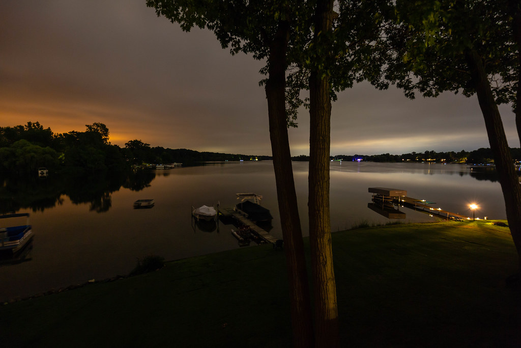 Long Lake Latenight view of Long Lake from the new porch,… Flickr