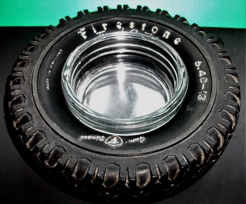 Firestone Town & Country tyre ash tray 1960's. Firestone T… Flickr