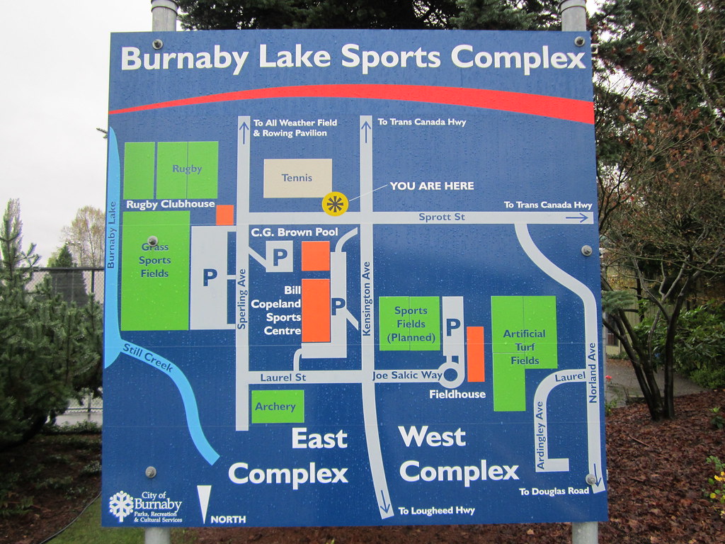 Burnaby Lake Sports Complex map sign BlueAndWhiteArmy Flickr