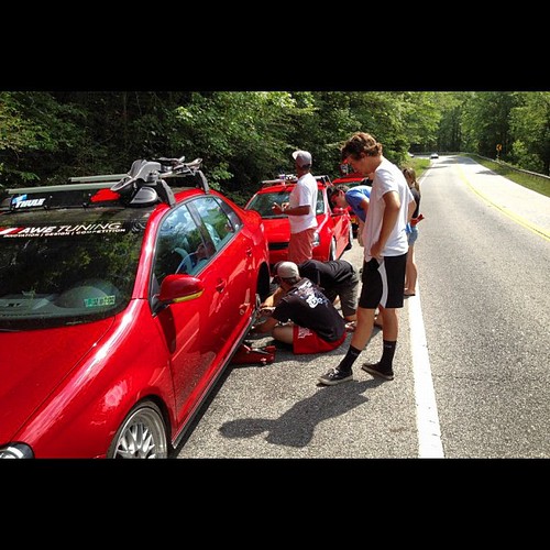 Suspension issues on the way out of Helen, GA leaving SoWo… Flickr