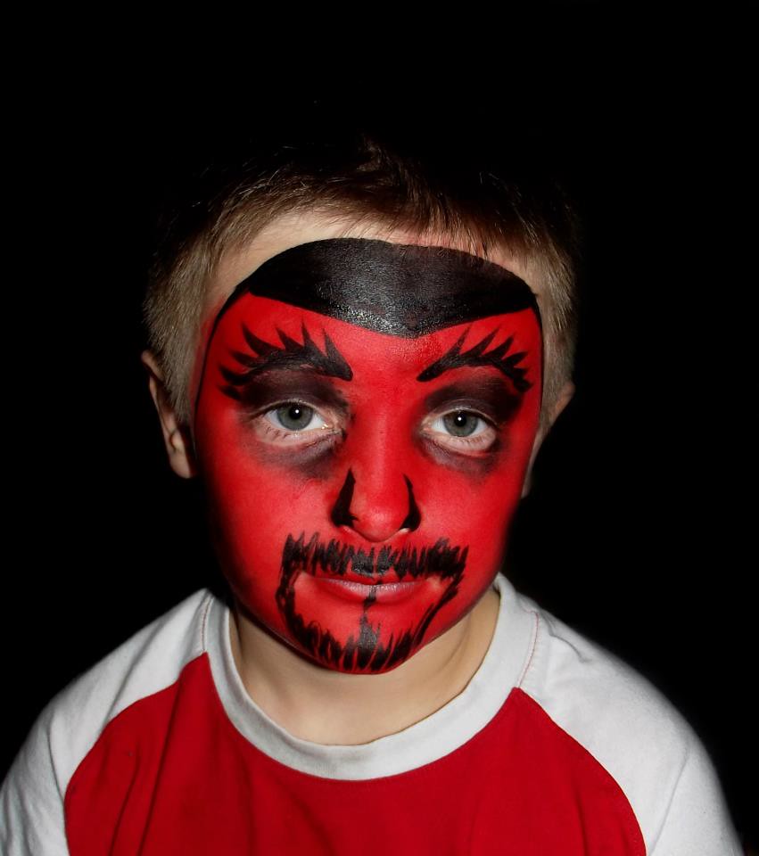 Devil Face Painting Some of the faces i have painted over … Flickr