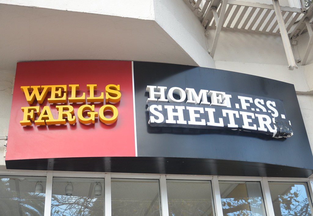 Wells Fargo Homeless Shelter Occupy SF Steve Rhodes Flickr