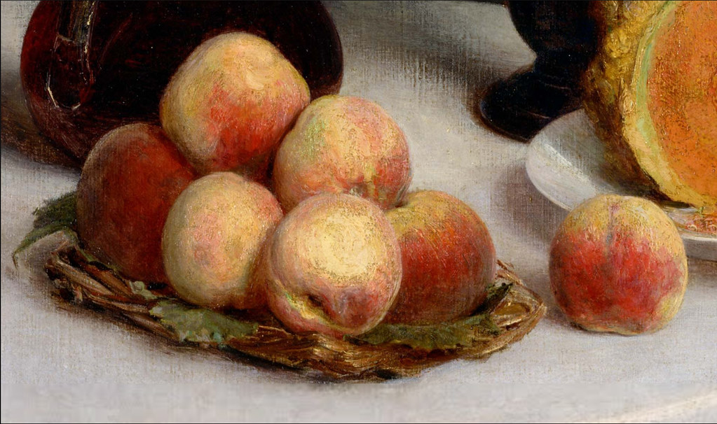 Henri FantinLatour ‘Still Life with a Carafe, Flowers and Fruit