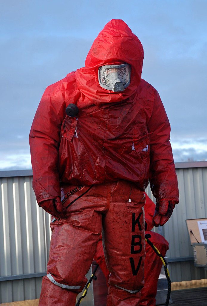 First Responder in Trellchem HPS Type T suit with Trellcov… Flickr