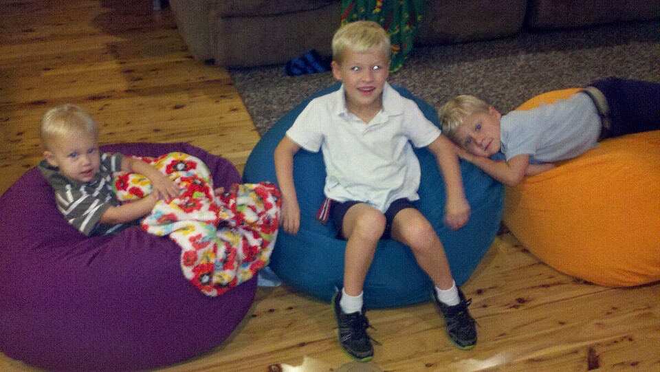 Thanks to big lots black friday santa brought bean bag cha… Flickr