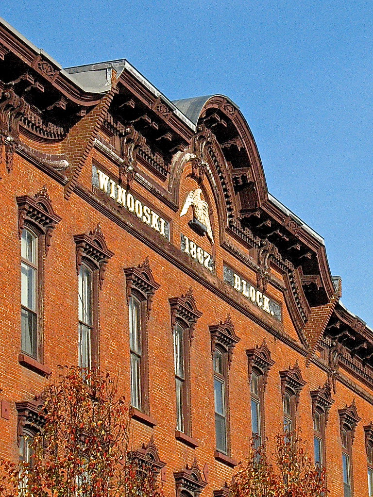 Winooski Block (1867) elaborate roof parapet 1 East Alle… Flickr