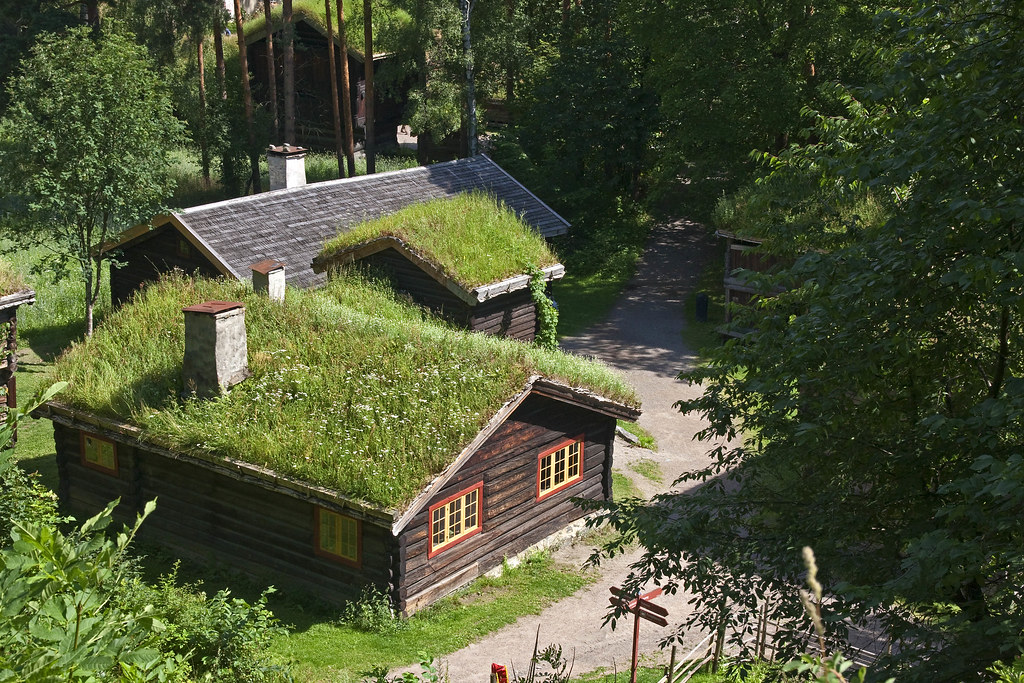 Bygdøy_Folk_Museum 1.4, Oslo, Norway Timber houses with gr… Flickr