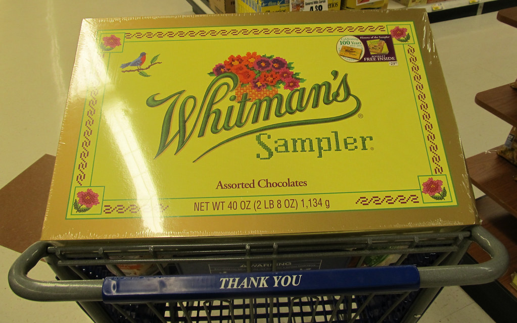 HUGE 2.5 lb Whitman's Sampler Box Steve Flickr