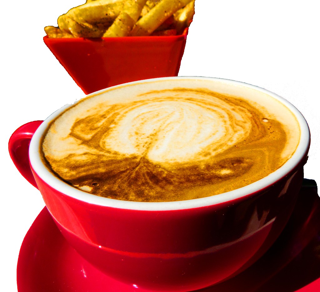 Coffee 'n Chips coffee and chips from Brad's Burger Bar at… Flickr