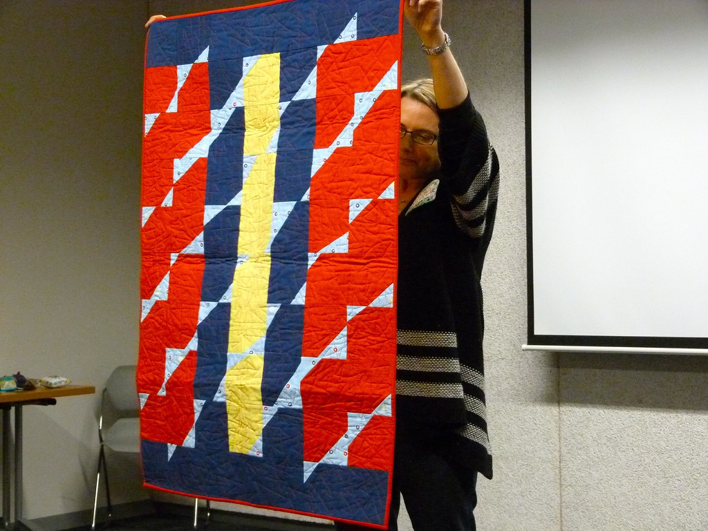 P1000216 Krista's KMQ challenge quilt Vancouver Modern Quilt Guild