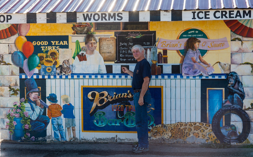 229 IMG_1979 Mural in Cascade, Idaho Who says you can't tr… Flickr