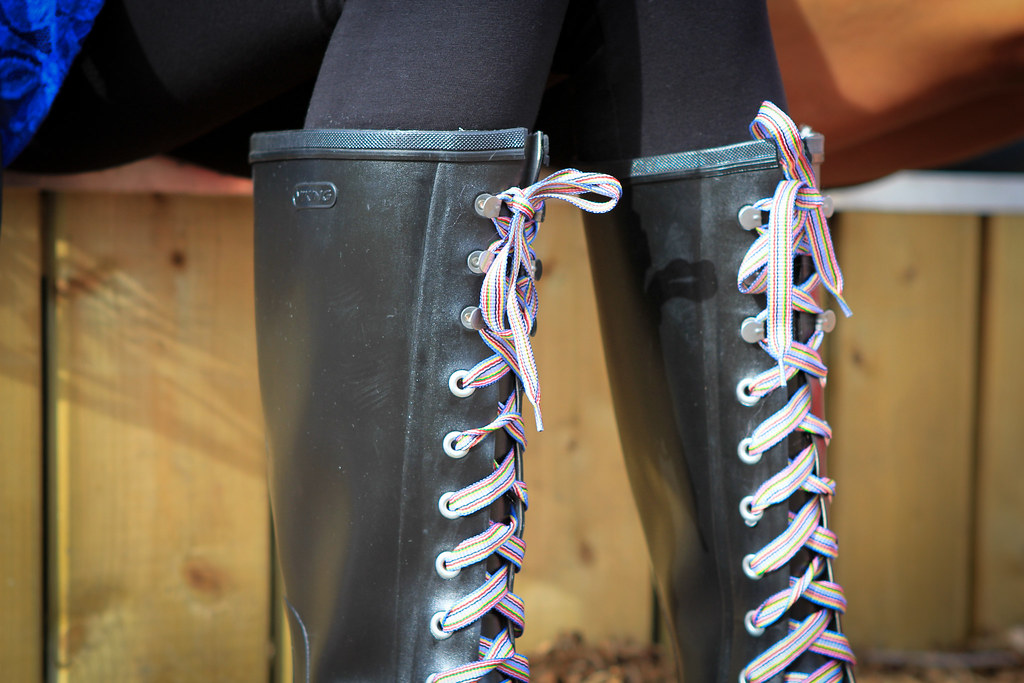 Viking rain boots festival style Viking rain boots, retro… Flickr