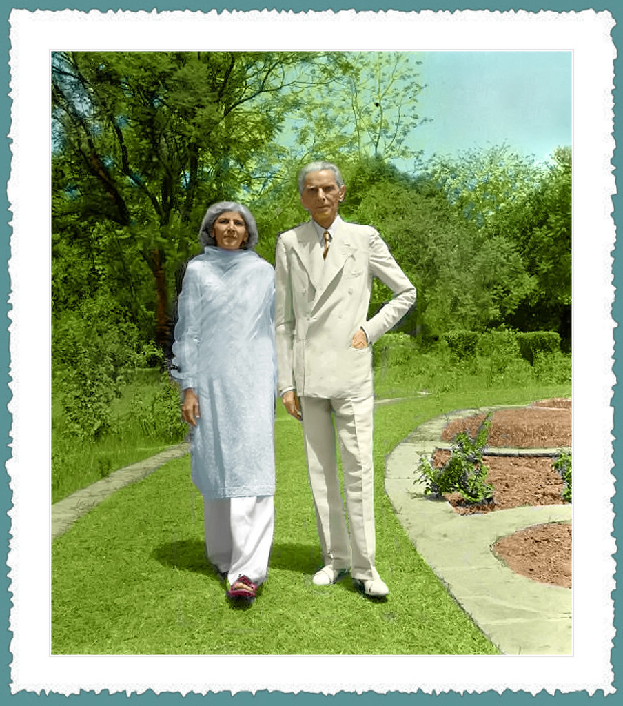 MUHAMMAD ALI JINNAH & FATIMA JINNAH.QUAID E AZAM MOHAMMAD ALI JINNAH