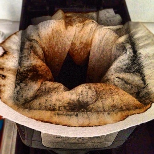 The papertowel coffee filter method. It's ugly... But it … Flickr