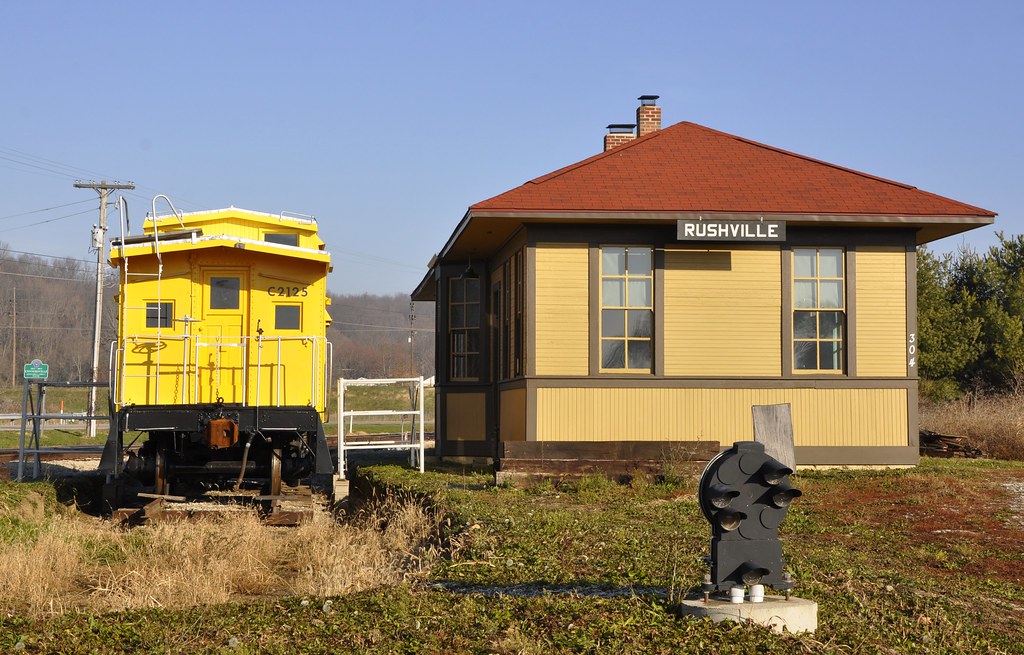 Connersville, Indiana The restored Rushville, Indiana depo… Flickr
