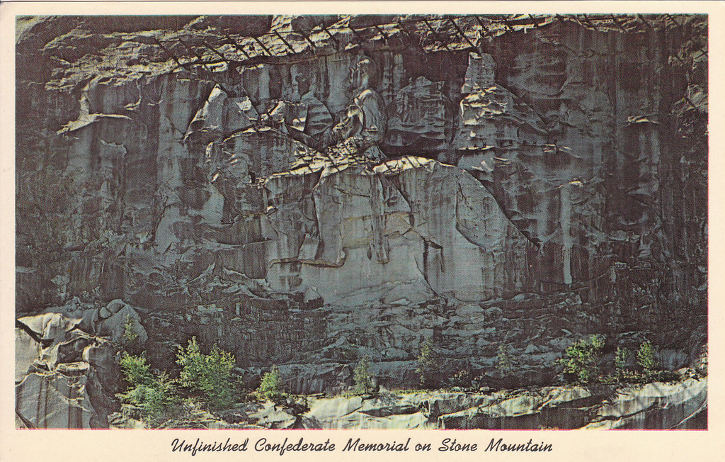 1960s Stone Mountain Carving 1950 Stone Mountain, GA Car… Flickr