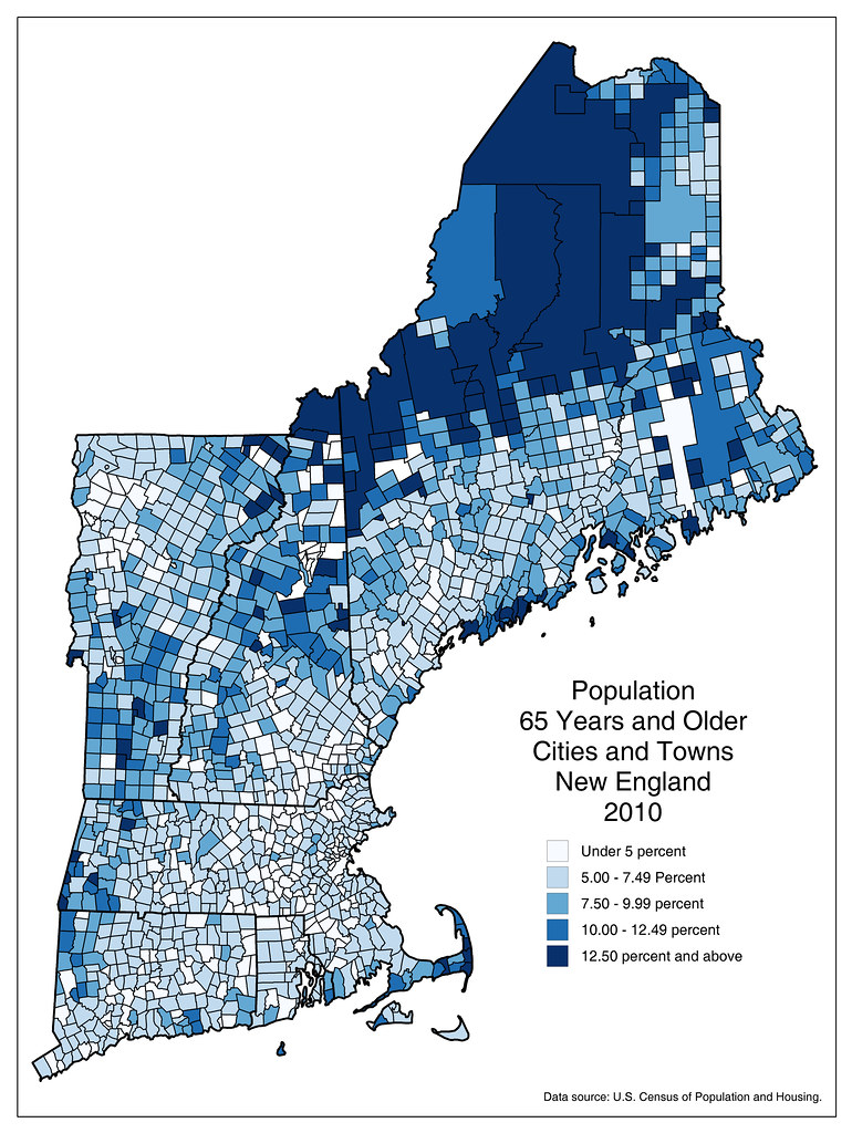 65 years and older population, New England, 2010 a photo on Flickriver