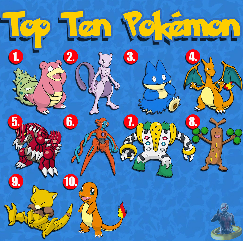 Top Ten Pokémon Since today's Video Game Friday, here's a … Flickr