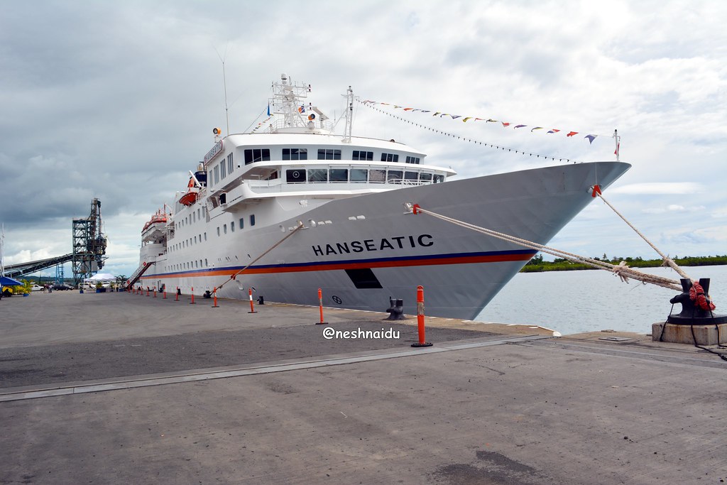 MS Hanseatic birthed at Port of Lautoka Fiji previously