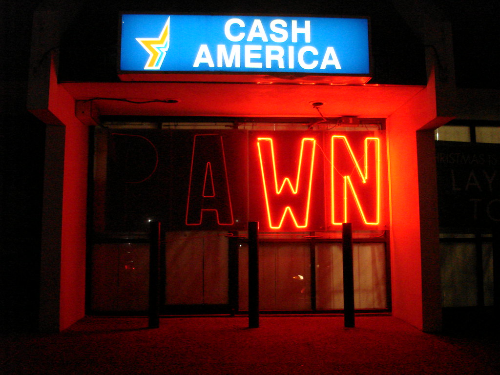 Cash America Pawn Signs Night Neon Views Signs and Storefr… Flickr
