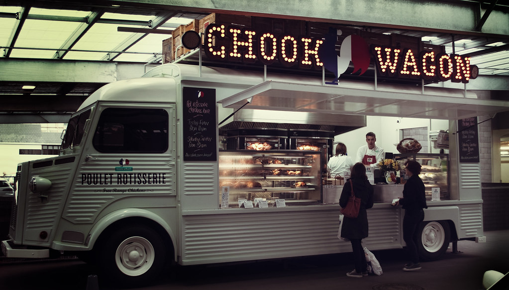 Chook Wagon Rotisserie chicken truck outside Moore Wilsons… Flickr