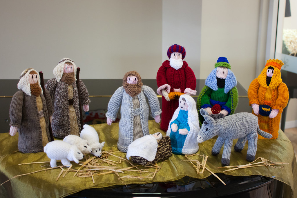 Knitted nativity skepticalview Flickr