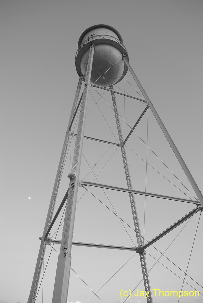 Gilbert Water Tower B&W The Gilbert, AZ water tower. Built… Flickr