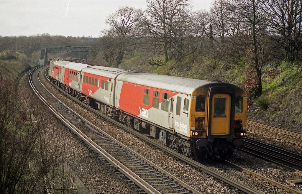Serco test train pushed by 73104 is seen at Swanley on 22… Flickr