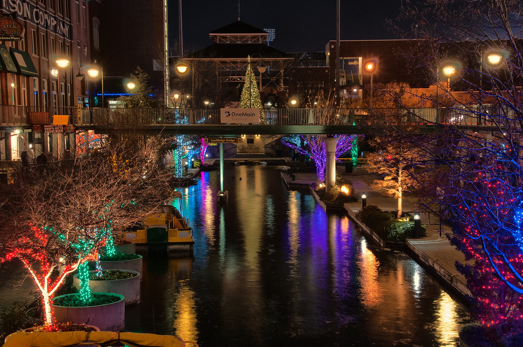 Bricktown Christmas Taken in Oklahoma City, December 2012.… Flickr