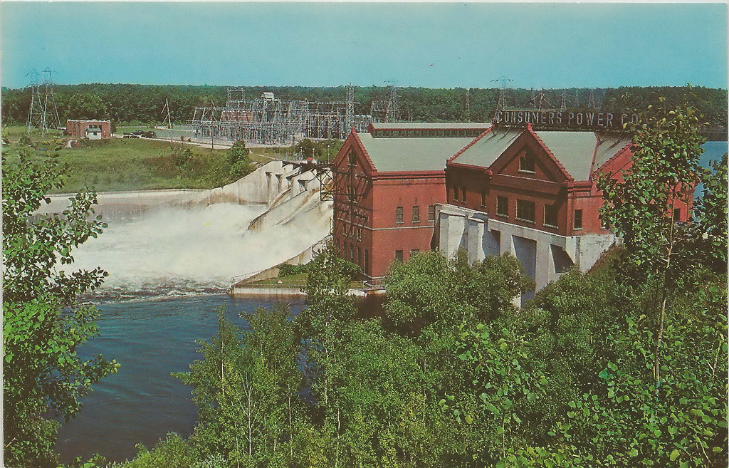 CEN Croton Dam Newaygo MI 1950s built in the 1907 Muskegon… Flickr