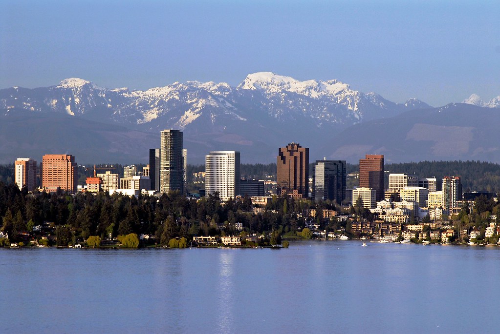 downtown skyline from lk wash City of Bellevue Washington Flickr