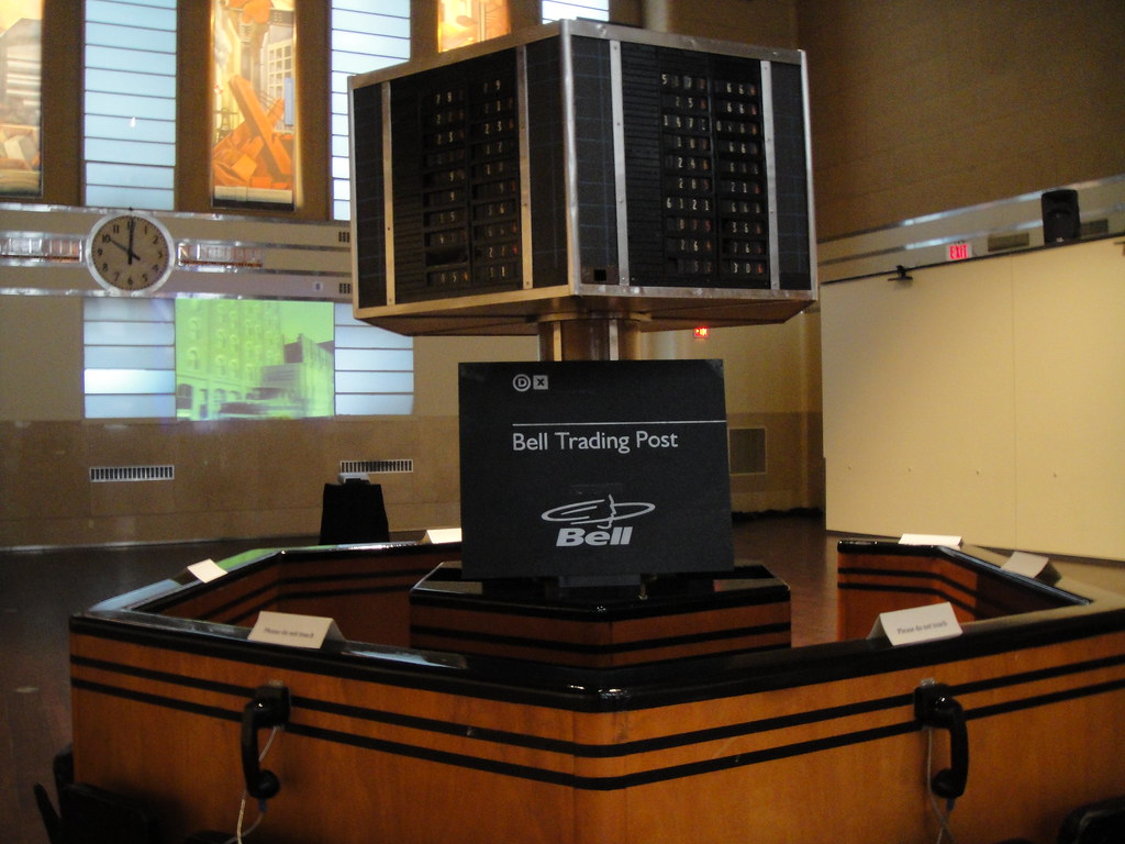 Historic Toronto Stock Exchange trading post This is one