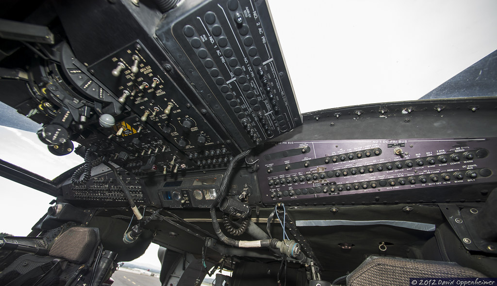 Cockpit of Sikorsky UH60 Black Hawk Helicopter Instrument Panel a