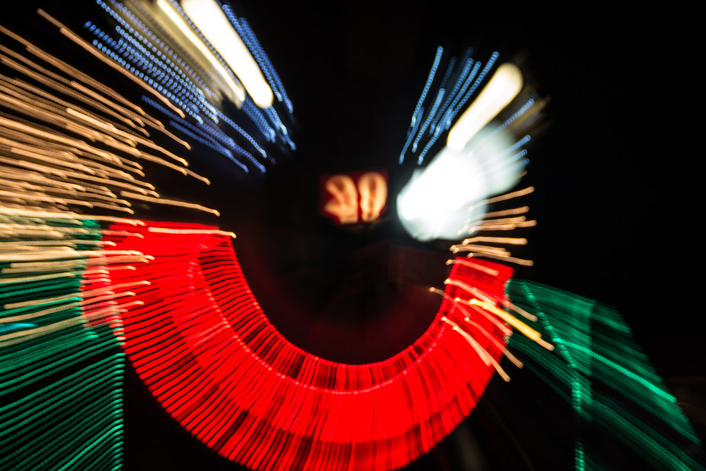 Christmas Lights 4 So my own little virtual Abstract Chris… Flickr