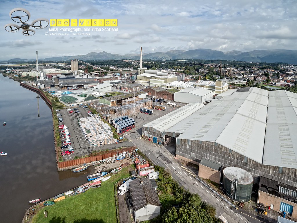 Alloa,United Glass or O + I View from Quadcopter over Unit… Flickr