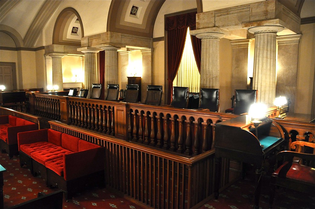 U.S. Capitol First Supreme Court room Kevin Burkett Flickr