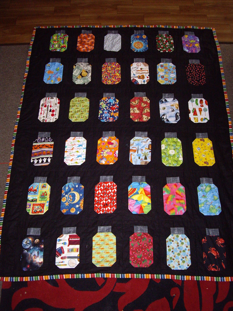 I spy jar quilt Quilt I made for my son for Christmas. Whe… Flickr