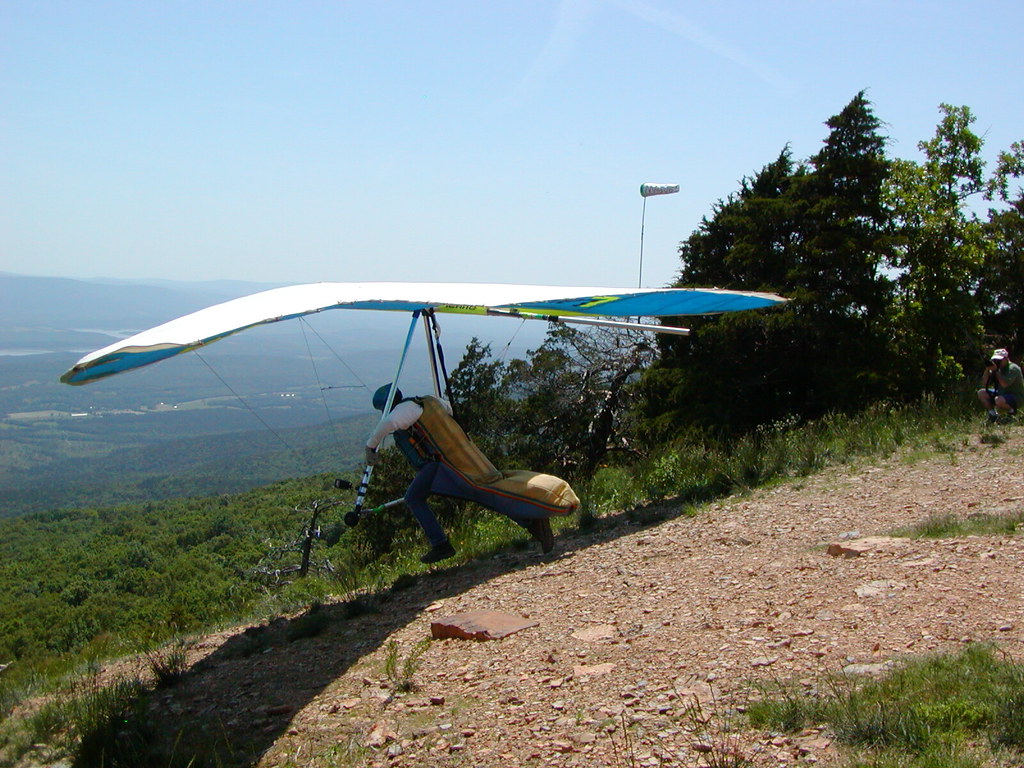 Hang glider 2 Launching from Mt. Magazine, Arkansas dcp Flickr