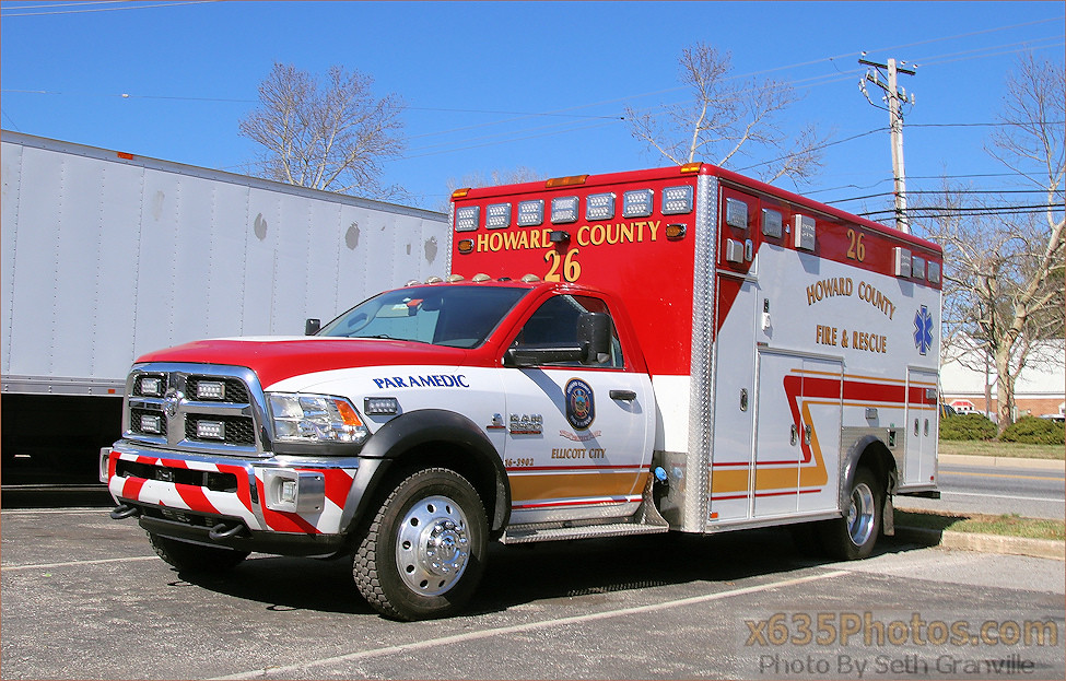 Howard County Fire & Rescue Ambulance 26 a photo on Flickriver