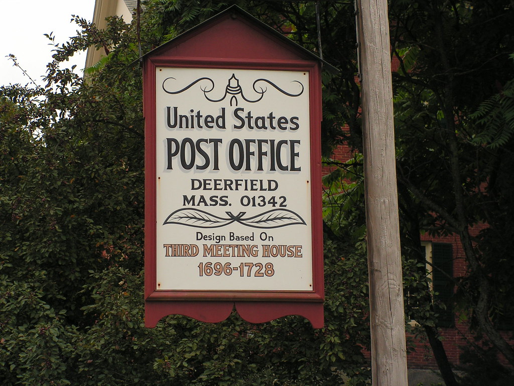 US Post Office Sign Old Deerfield Village, Massachusetts JeromeG111