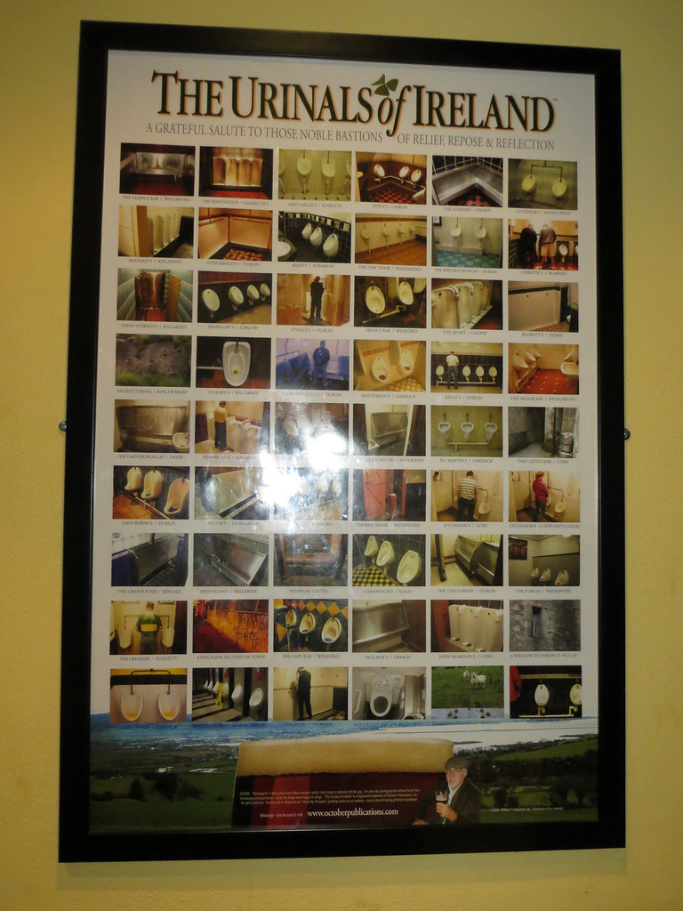 Urinals of Ireland Poster on the gents wall of an Irish pu… Flickr