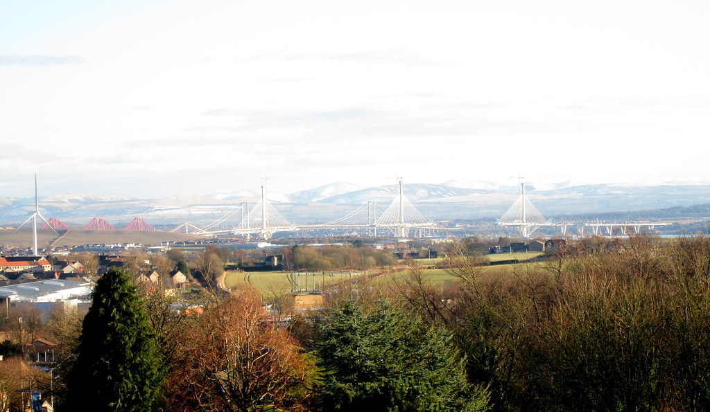Forth Bridges from Dunfermline Abbey All three bridges as … Flickr