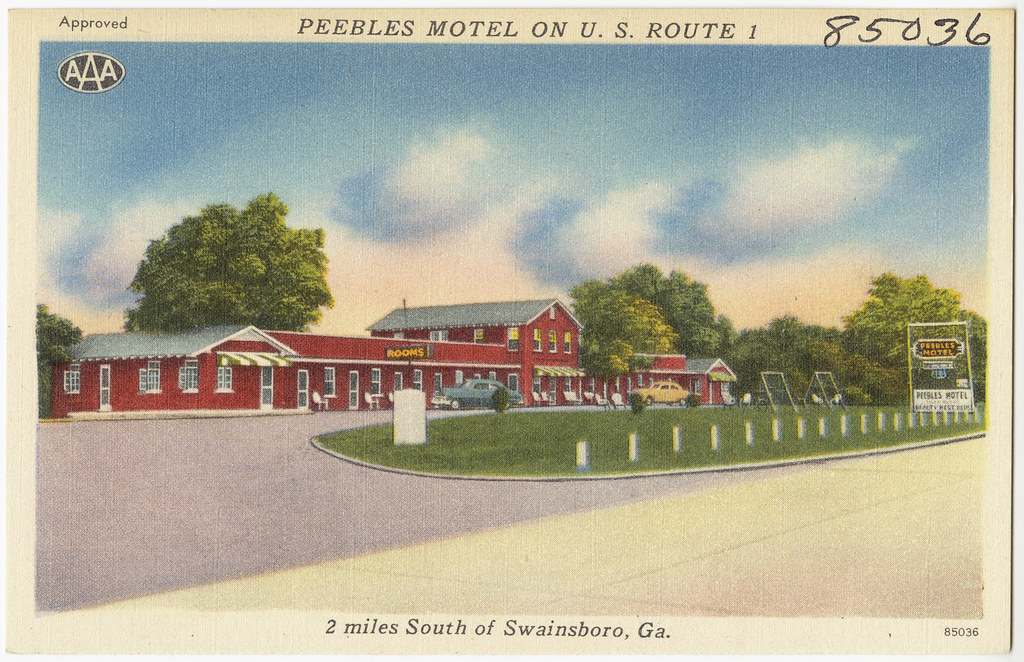 Peebles Motel on U.S. Route 1, 2 miles south of Swainsboro… Flickr