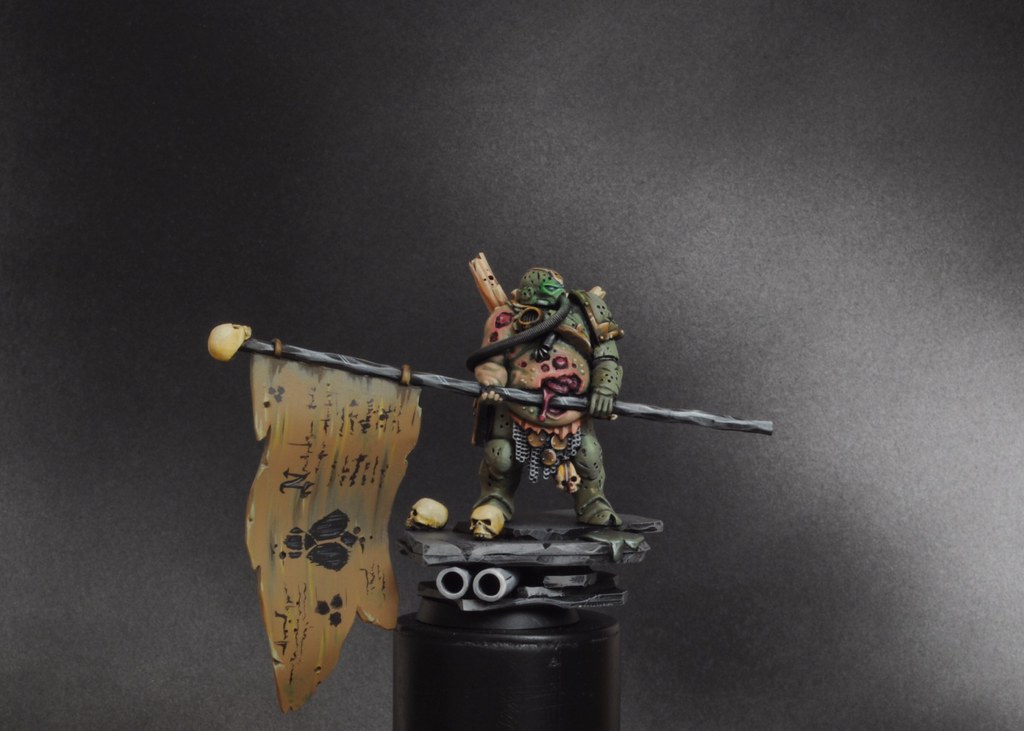 Nurgle standard bearer front Conversion from the warhammer… Flickr