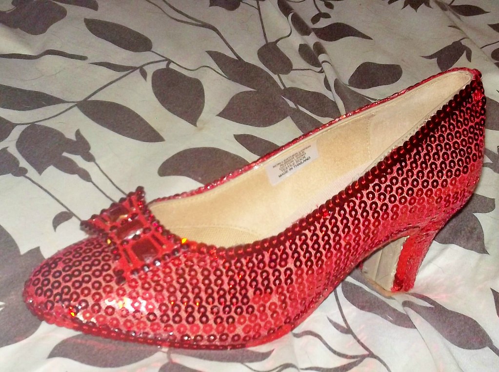 Left Side of Replica Pair of Ruby Slipper a photo on Flickriver