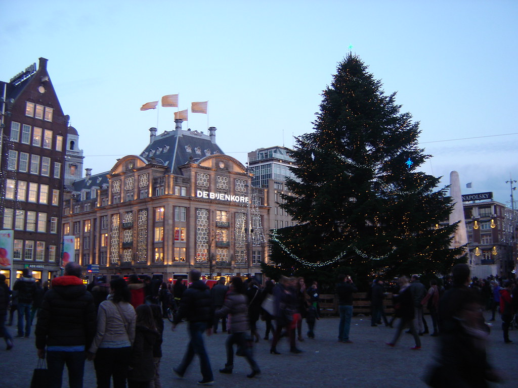 Amsterdam Christmas Tree on Dam Square a photo on Flickriver