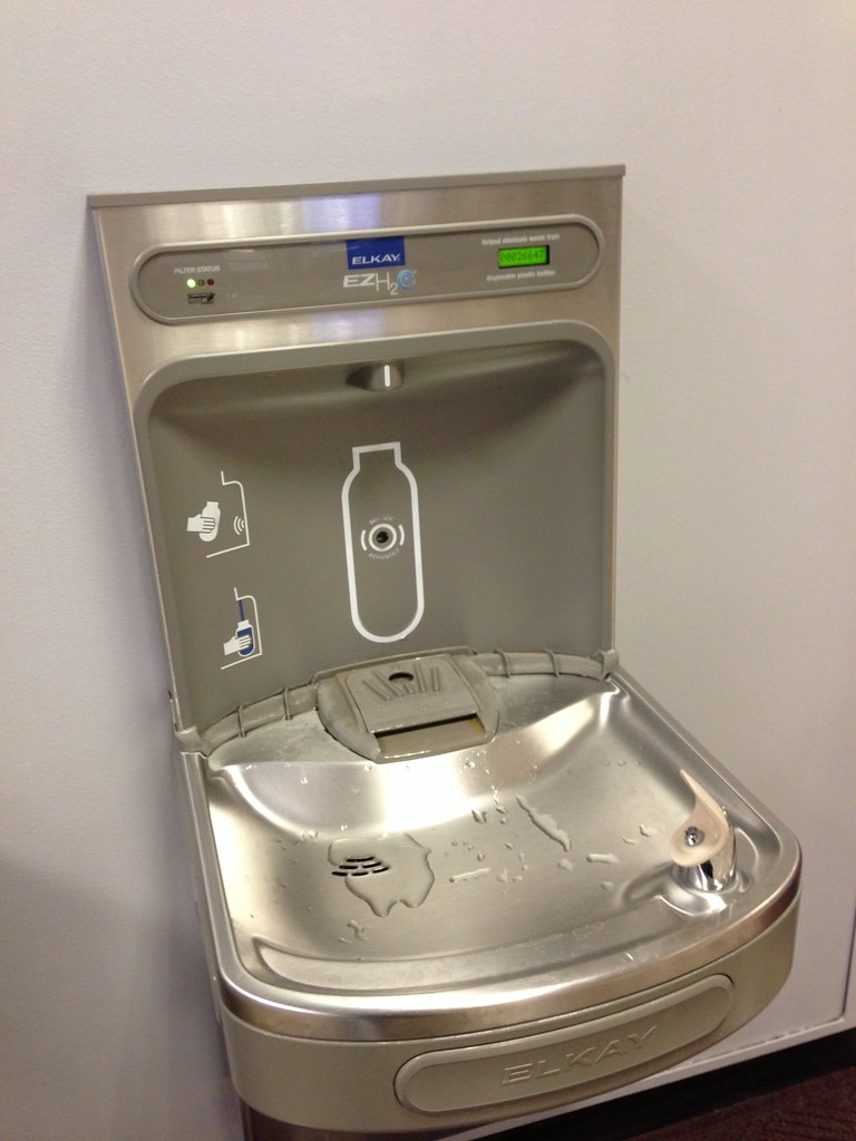 Awesome idea The drinking fountains at SLC double as water… Flickr