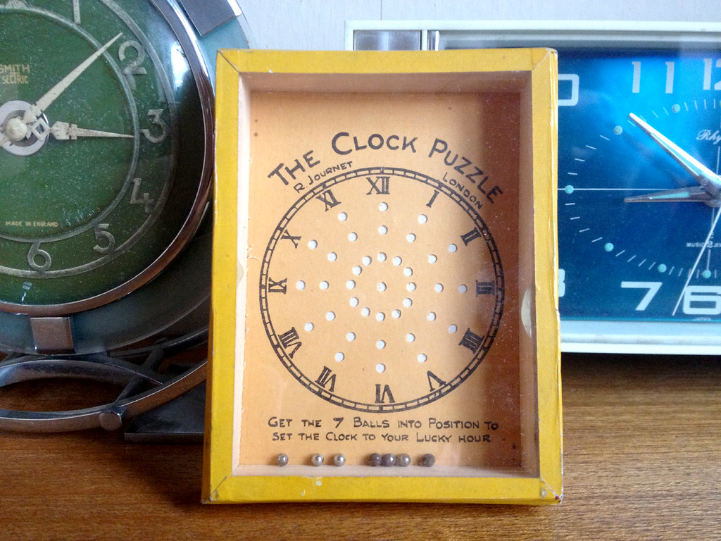 The Clock puzzle Vintage dexterity puzzle by R Jou… Flickr