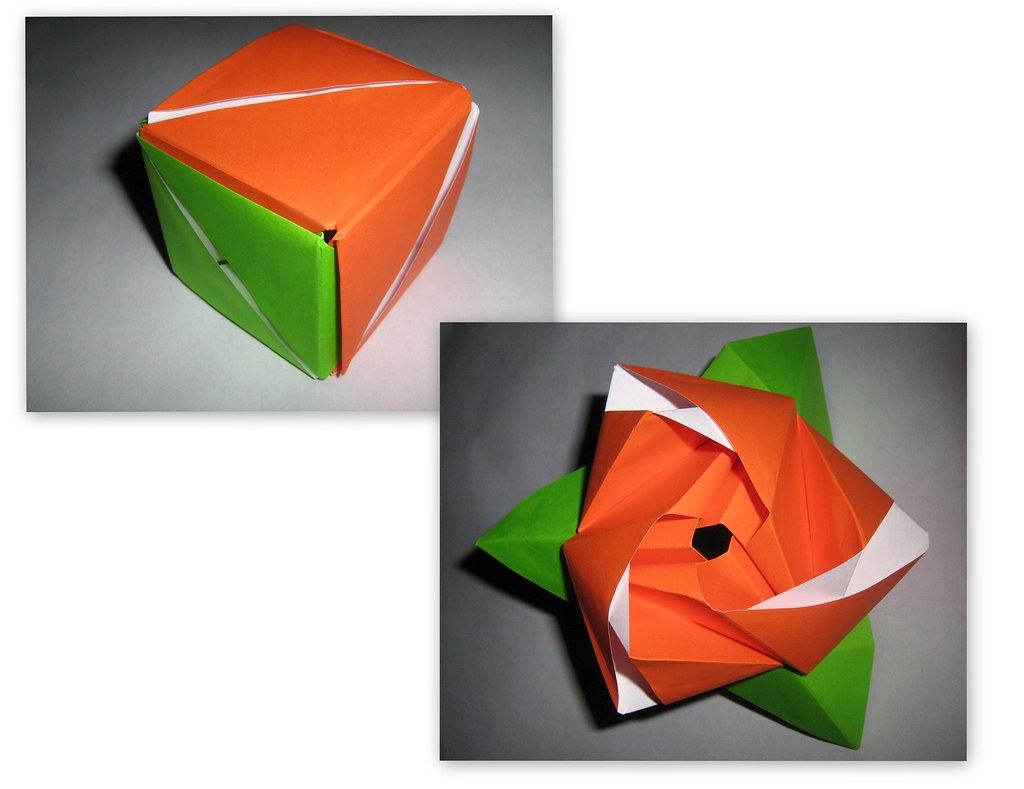 Origami Magic Flower Cube Origami Magic Flower Cube (2nd a… Flickr